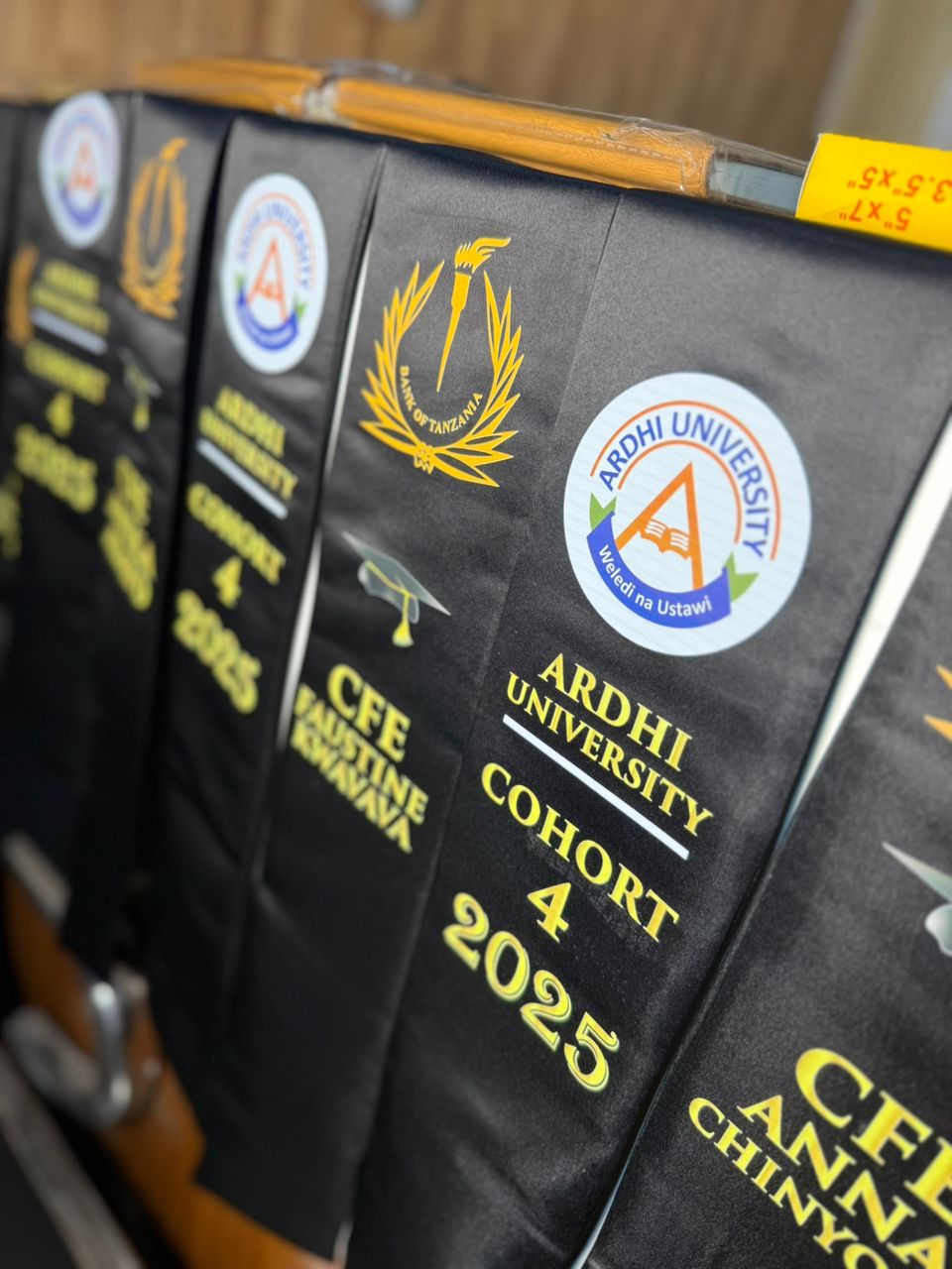 Customized graduation sashes